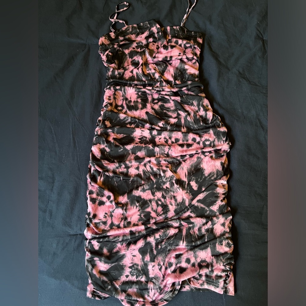 Lovely Size L Black & Pink Dress